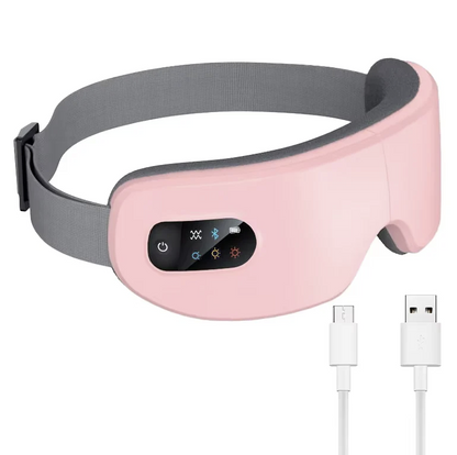 Hot Selling Portable Eye Massager Machine with Heat Compress Comfortable Relieves Fatigue Wireless Eye Massager Smart Vibration